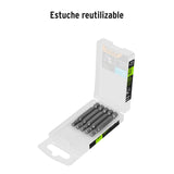 Estuche con 5 Puntas Hexagonales de 3/16 mm Largo 2', Expert