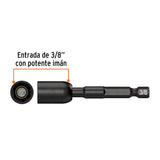Estuche con 4 Dados Magnéticos de Impacto 3/8' Largo 2-1/2'