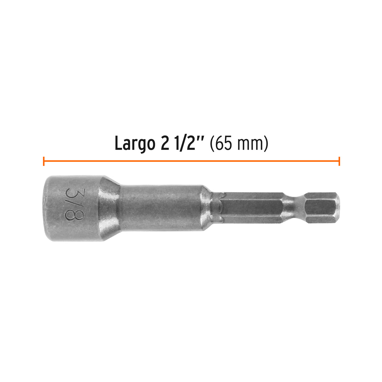 Estuche con 5 Dados Magnéticos de 3/8' Largo 2-1/2', Expert