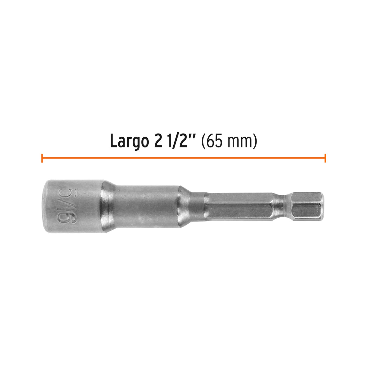 Estuche con 5 Dados Magnéticos de 5/16' Largo 2-1/2', Expert