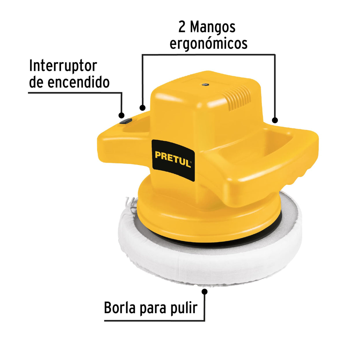 Pulidora Roto-orbital 10', 110 W, Pretul