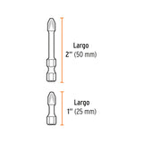 Juego de 40 Puntas de Impacto Mixtas Largos 1' y 2', Expert