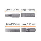 Estuche con 6 Puntas Planas Combinadas Largo 1', Expert