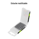Estuche con 6 Puntas Planas Combinadas Largo 2', Expert