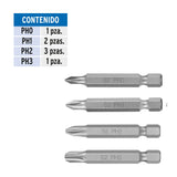 Estuche con 7 Puntas de Cruz Combinadas Largo 2', Expert
