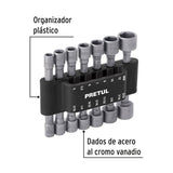 Juego de 14 Dados para Taladro, Pretul