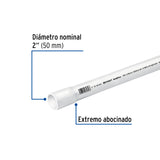 Tubo de 2' PVC Hidráulico Cédula 40, 3M, 3.1 kg, Foset