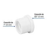Reducción Bushing de PVC 1 X 1/2', Foset