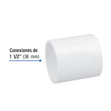 Cople de PVC Cédula 40 de 1-1/2', Foset