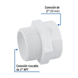Adaptador Macho de PVC de 2', Foset