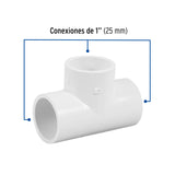 Tee Sencilla de PVC 1', Foset