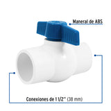 Válvula de Esfera de PVC 1 1/2' para Cementar, Foset
