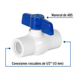 Válvula Esfera de PVC 1/2' Roscable, Foset