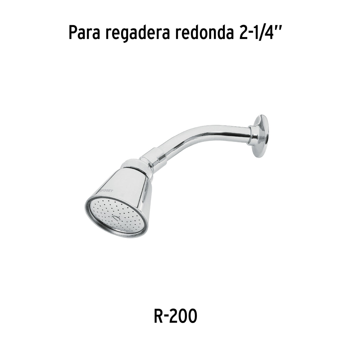 Regadera Redonda 2-3/4', Latón, sin Brazo, Cromo, Aero