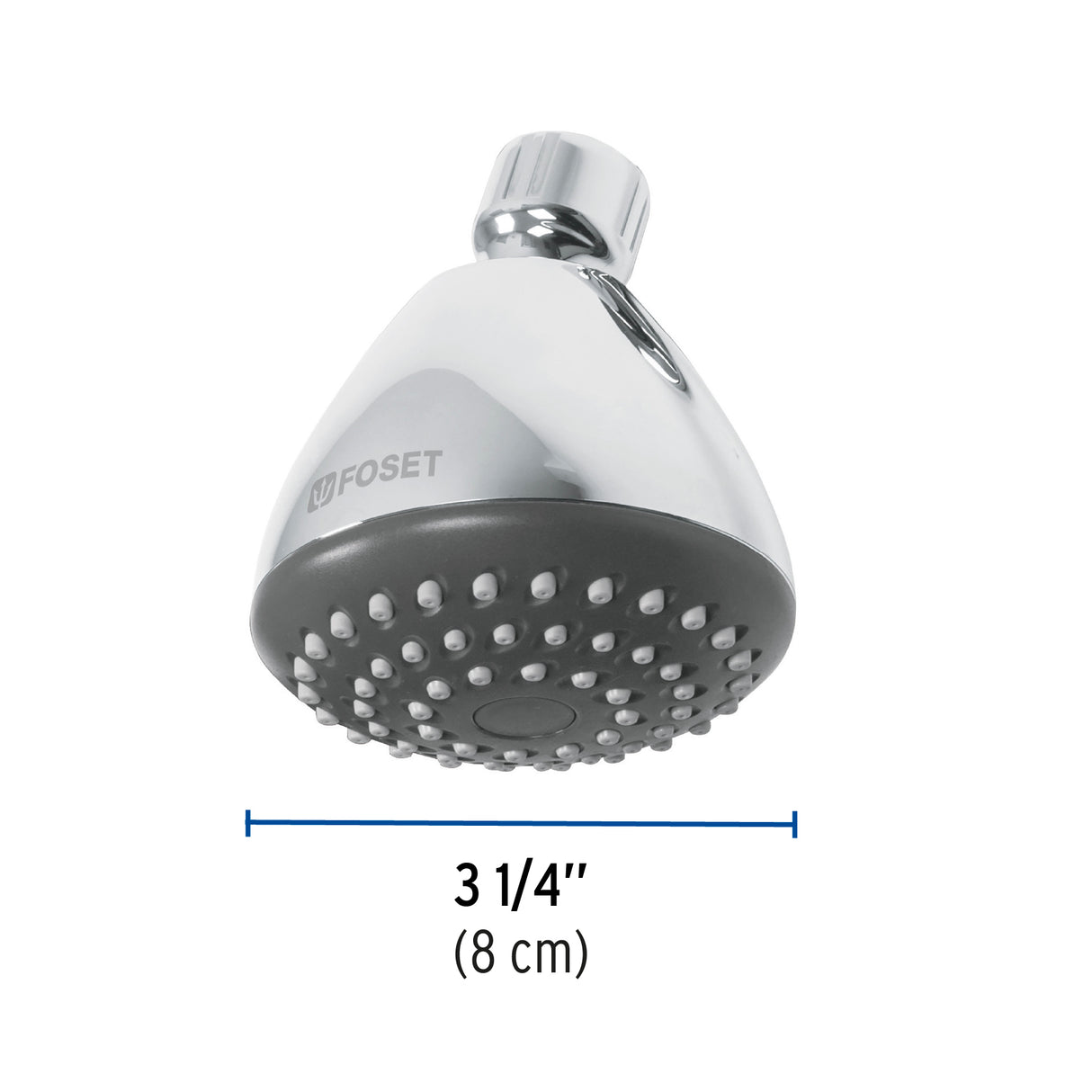 Regadera Redonda 3-1/4', ABS, sin Brazo, Cromo, Aero
