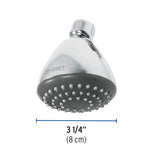 Regadera Redonda 3-1/4', ABS, sin Brazo, Cromo, Aero