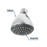 Regadera Redonda 3-1/4', ABS, sin Brazo, Cromo, Aero