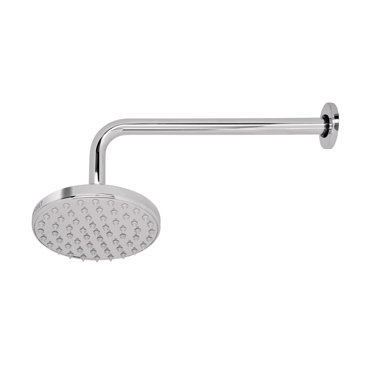Regadera Cromo 6' Plato Redondo, con Brazo, Foset Element