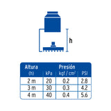 Regadera Cromo 8' Plato Redondo, sin Brazo, Foset Element