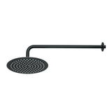 Regadera Plato Redondo 10' con Brazo, Negro, Foset Riviera