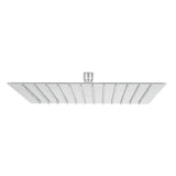 Regadera Plato Cuadrado 12' sin Brazo, Cromo, Foset Riviera