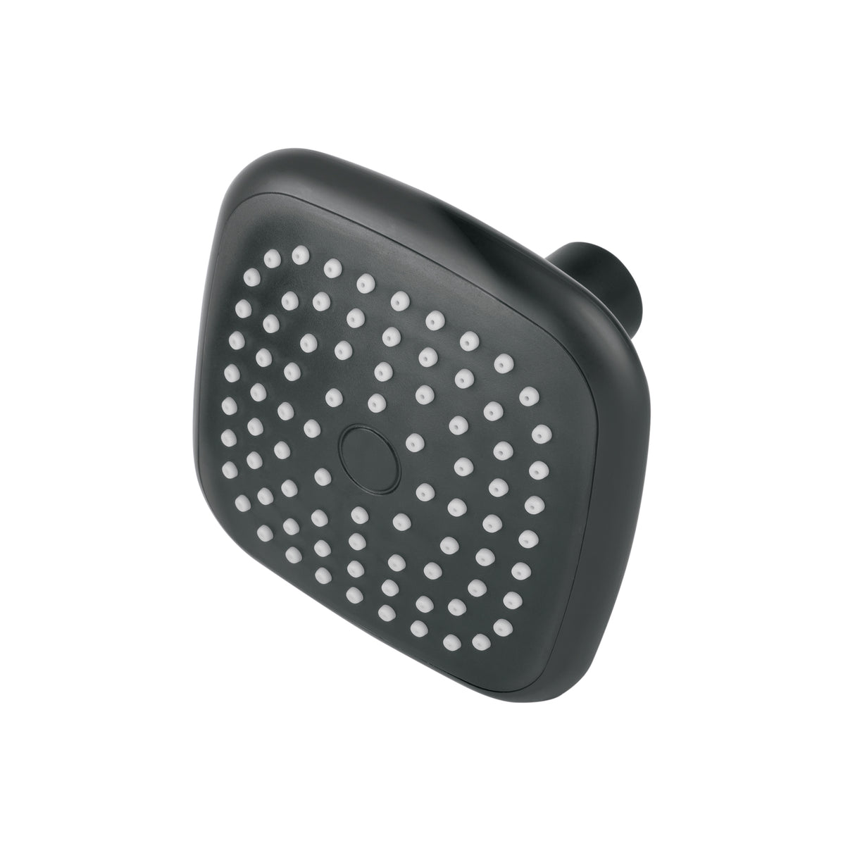 Regadera Cuadrada de ABS 3-3/4' sin Brazo, Negro, Basic