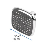 Regadera Cuadrada de ABS 3-3/4' sin Brazo, Foset Basic