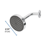 Regadera Redonda 4-1/4' Brazo y Chapetón de Acero, Basic