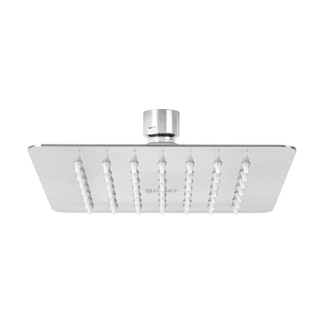 Regadera cuadrada 6', acero inox, sin brazo, cromo, TÚBIG