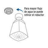 Regadera Redonda 2', Metálica, sin Brazo, Cromo, Aqua
