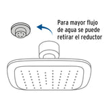 Regadera Cuadrada 8', ABS, sin Brazo, Cromo, Aero