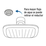 Regadera Cuadrada 8', ABS, con Brazo y Chapetón, Cromo, Aero