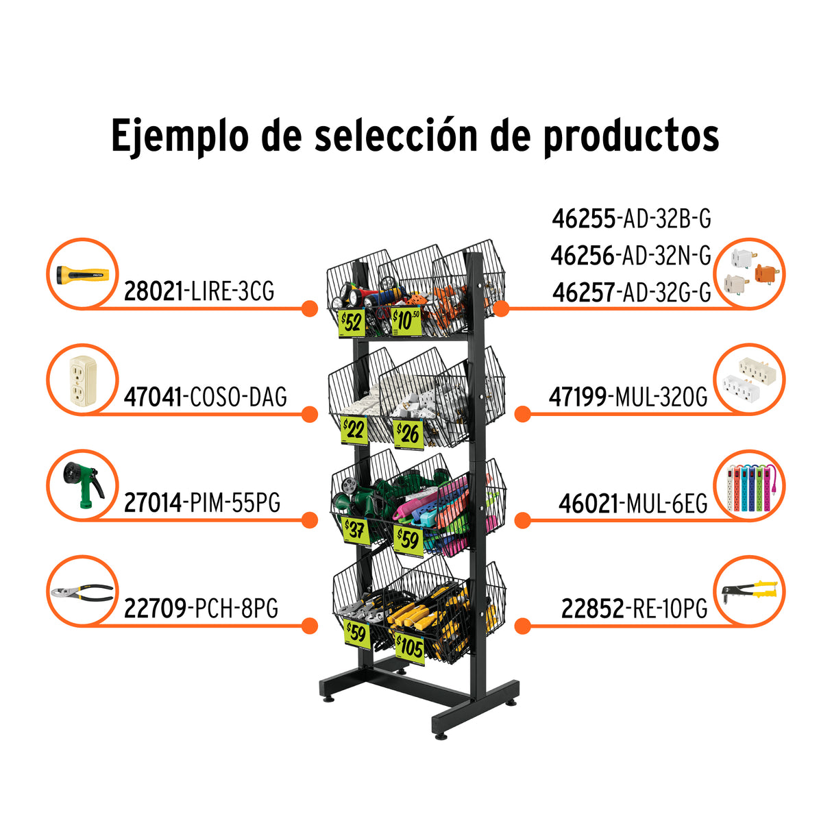 Rack Botadero, Metálico, 4 Niveles, Truper