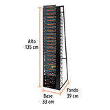 Rack para 19 Hojas de Lija, Truper