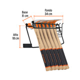 Rack para Martillos Semipulidos Uña Curva, Truper