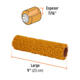 Felpa para Rodillo 9' X 7/16' de PVC, Acabados Texturizados