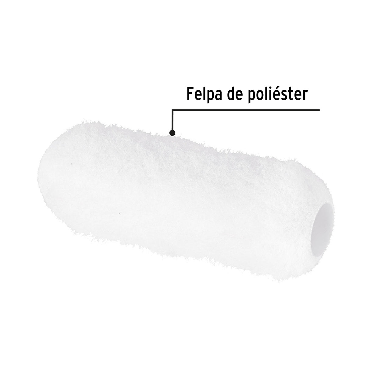 Felpa para Rodillo, 9 X 1', Superficies Muy Rugosas, Pretul