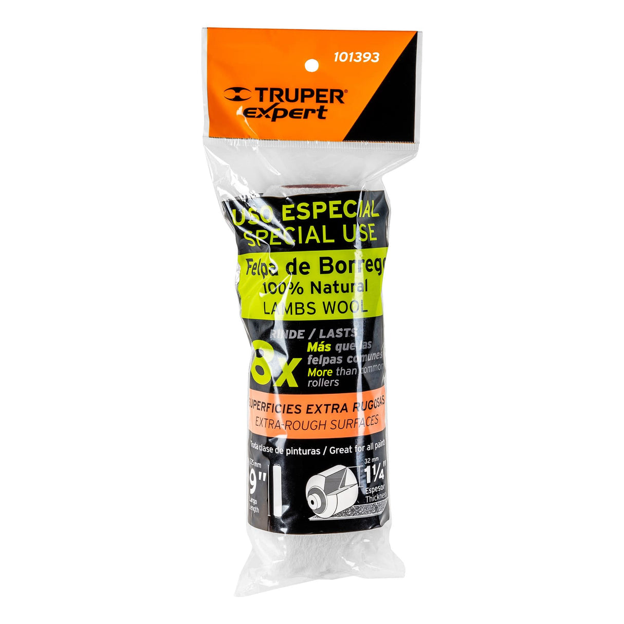 Felpa para Rodillo 9X1-1/4' Superficies Extrarrugosas, Expert