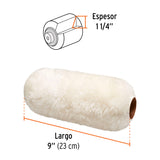 Felpa para Rodillo 9X1-1/4' Superficies Extrarrugosas, Expert