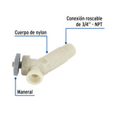 Válvula de Drenado para Calentador Solar, 3/4', Foset
