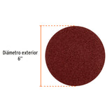 Paquete con 3 Discos de Lija 6' Grano 100, para PUL-4X6T
