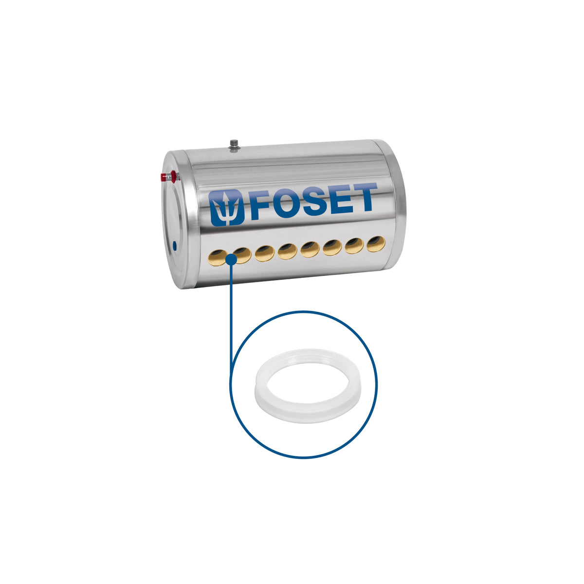 Empaque de Silicón para Calentador Solar, 58 mm, Foset