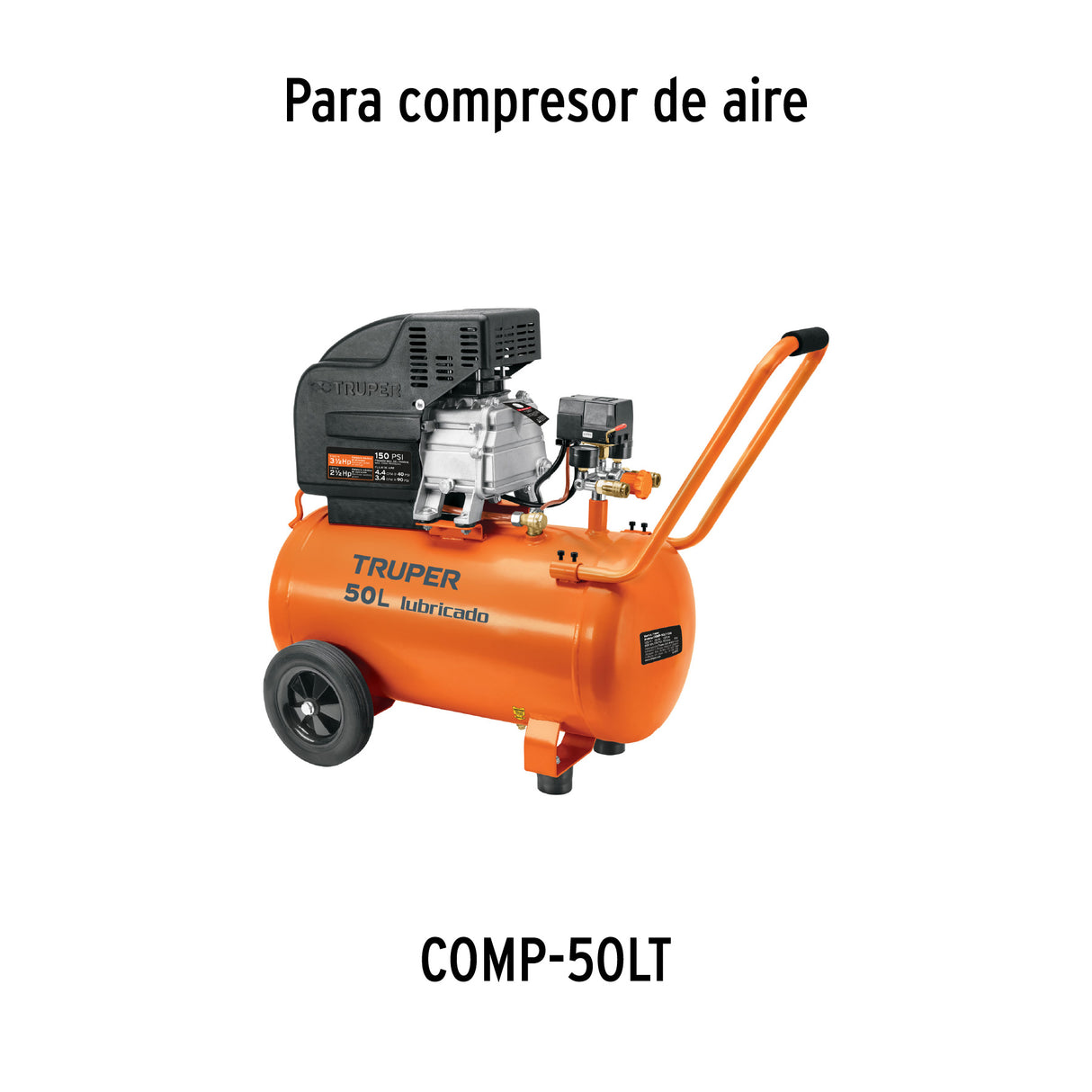2 Ruedas 1-3/8' para Compresores Grupo 3, Truper