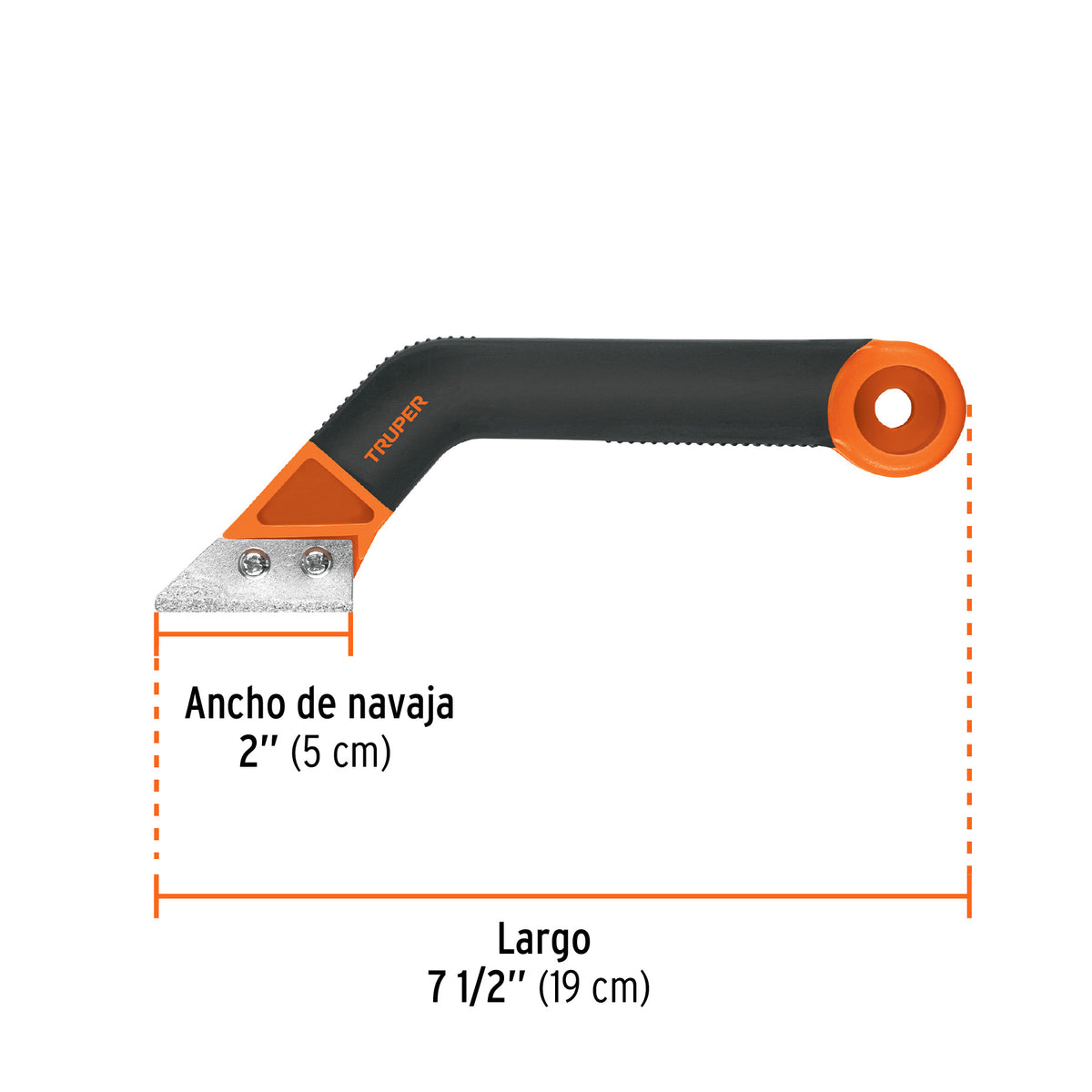 Raspador de Lechada con Cuchillas de 2', Truper