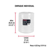 Rollo de Rafia de 2045 m Color Blanco Calibre 2.2 g/m
