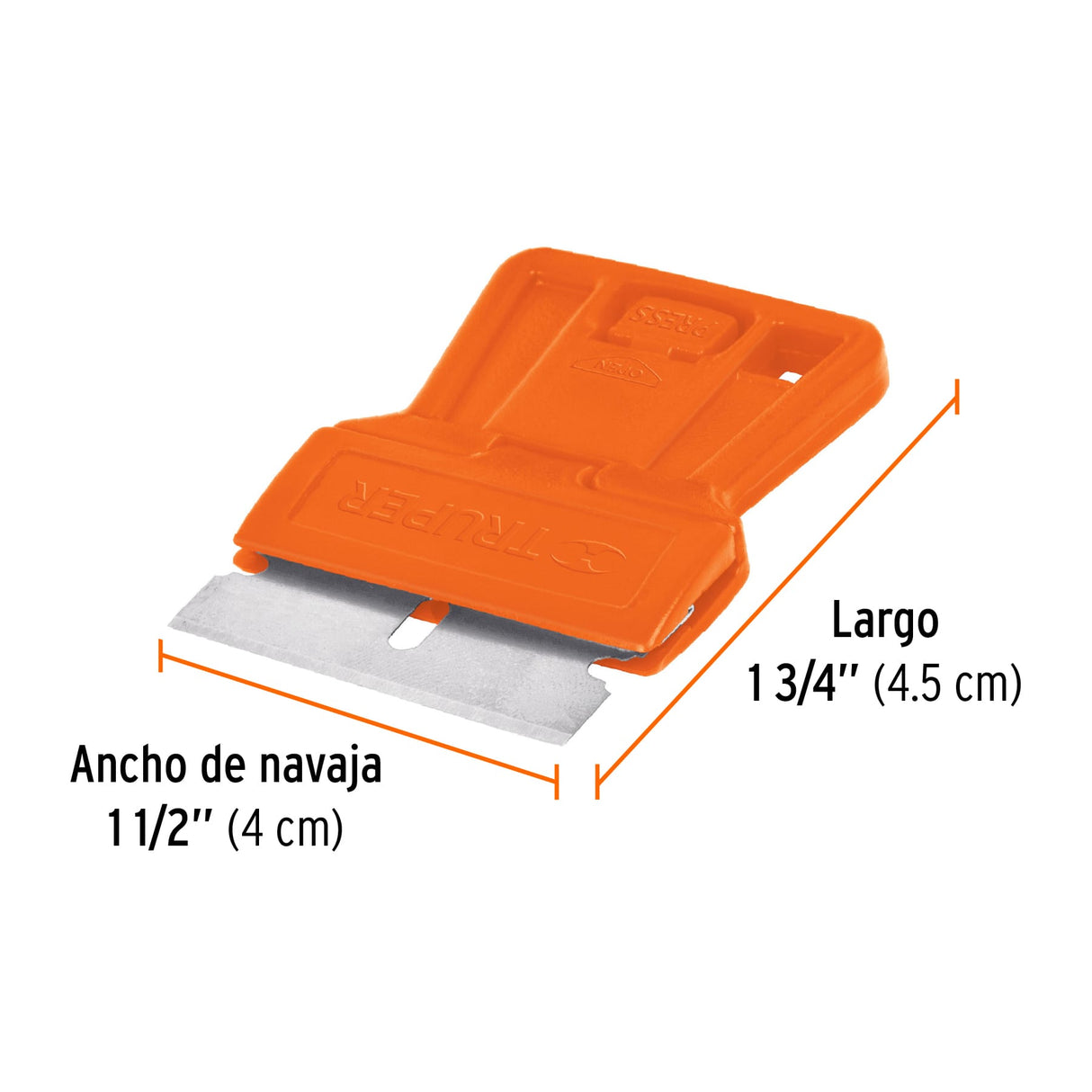 Minirraspador Plástico con Cuchilla de 1-1/2', Truper