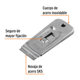 Raspador de Acero Inoxidable con Cuchillas de 1-1/2', Truper