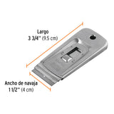 Raspador de Acero Inoxidable con Cuchillas de 1-1/2', Truper