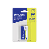 Blíster con 1 Pila Recargable 9 V Uso General, 250 Mah