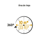 Aspersor Giratorio de 3 Brazos con Base Plástica, Pretul